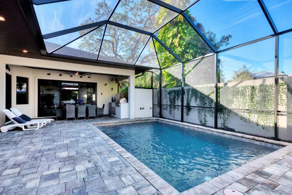 Courtyard Home With Pool, Spa & Sauna Close To Beach & City Center Sarasota Exterior foto